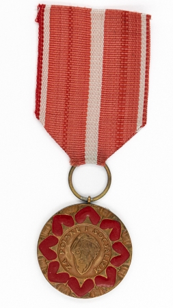 Medal im. Ludwika Waryńskiego ze wstążką i z oryginalnym etui