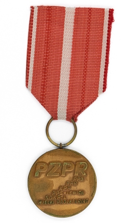 Medal im. Ludwika Waryńskiego ze wstążką i z oryginalnym etui