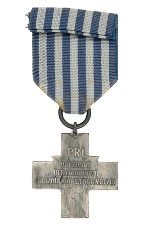 Krzyż Oświęcimski ze wstążką