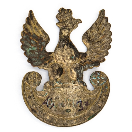 Orzeł wzór 17 z datą 1918/19 na tarczy amazonek