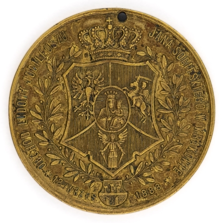 Jan III Sobieski medal 1883 Kraków- 200 rocznica odsieczy wiedeńskiej