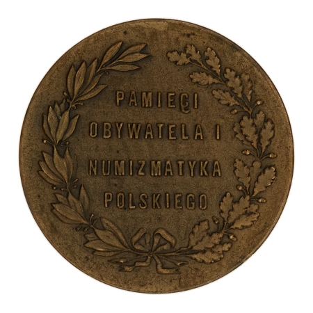 Beyer Karol (1818-1877)- Medal na pamiątkę 35. rocznicy śmierci, ok. 1912