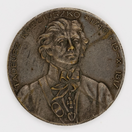 Medal Tadeusz Kościuszko Pochowany na Wawelu 1817-1917
