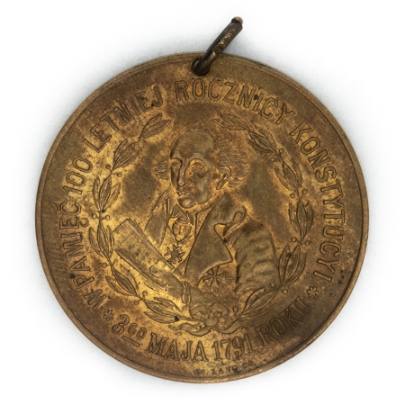 Medal pamiątkowy 100 lecie Konstytucji 3 maja - USA 1891