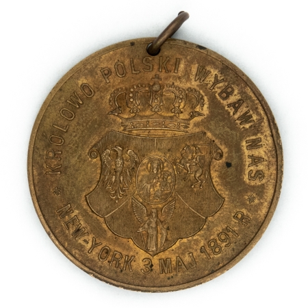 Medal pamiątkowy 100 lecie Konstytucji 3 maja - USA 1891