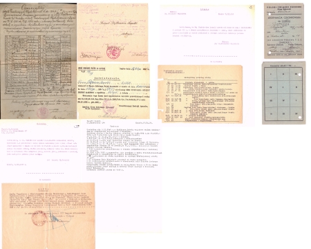 Zestaw pamiątek po Leopoldzie Piątkiewiczu