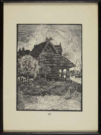 Chata, z teki prasłowiańskich motywów architektonicznych, 1923