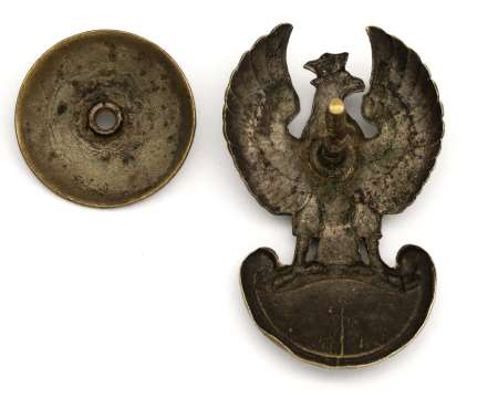 Orzeł oficerski z emblematem 1 Pułk Strzelców, Wojsko Polskie we Francji