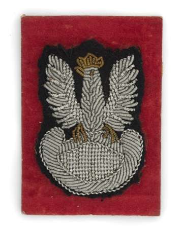 Orzeł haftowany bajorkiem, Francja 1940(?)