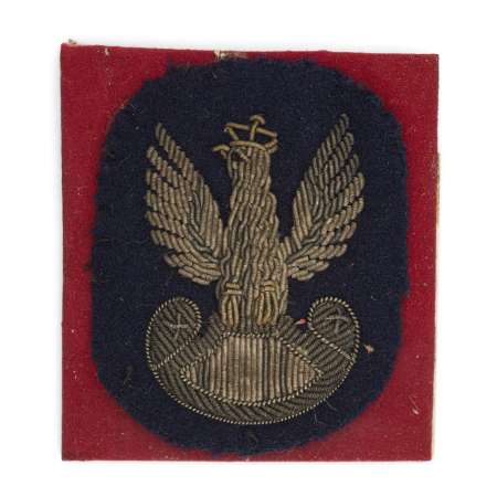 Orzeł haftowany ręcznie bajorkiem - Batalion Strzelców Podhalańskich