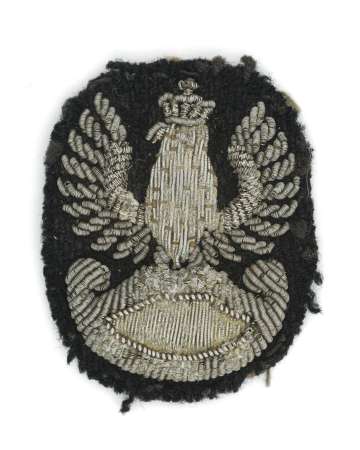 Orzeł haftowany ręcznie bajorkiem 1 Dywizja Pancerna