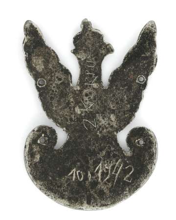 Orzeł wykonany ręcznie z aluminium, Szachrisabz 1942