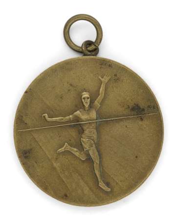Medal nagrodowy 2 Pułk Lotniczy, III miejsce w biegu na 100 m. Kraków 15.V. 1929