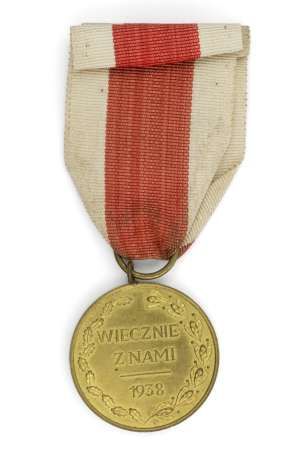 Medal Odzyskanych Ziem Śląska Cieszyńskiego 1938 - Śląsk prastara ziemia polska wiecznie z nami 1938
