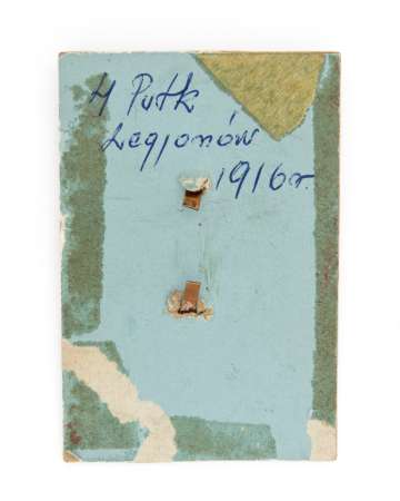 Orzeł wz. 17 - cyfra pułkowa "4" na tarczy amazonek, Warszawa 1917