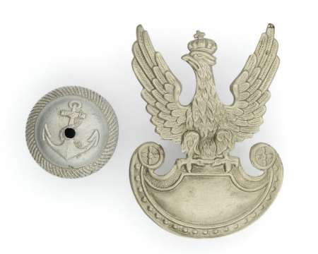 Orzeł wz. 19 firma Skarnik & Fiszbein wraz z guzem ochronnym