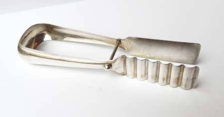 Srebrne szczypce do szparagów D. Vollgold & Sohn, ok. 1880
