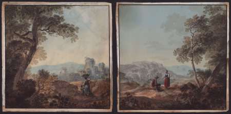 Para pejzaży ze sztafażem 