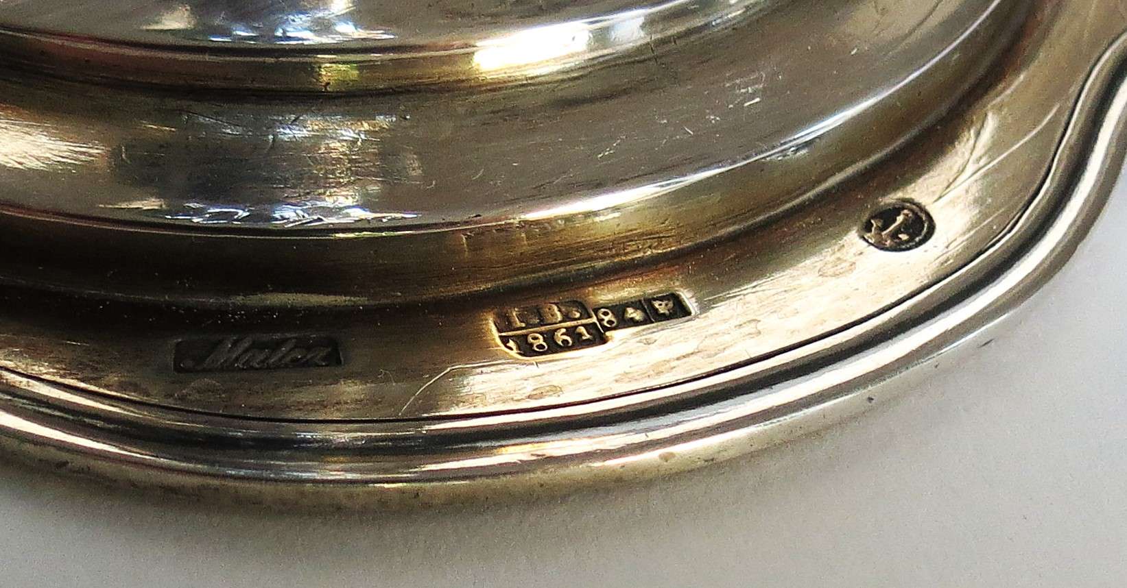 Para srebrnych świeczników Karol Filip Malcz, 1861