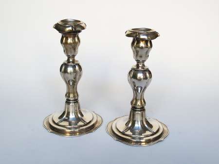 Para srebrnych świeczników Karol Filip Malcz, 1861