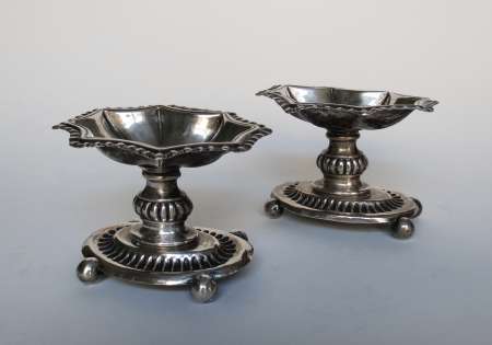 Para srebrnych solniczek, Berlin, ok. 1860