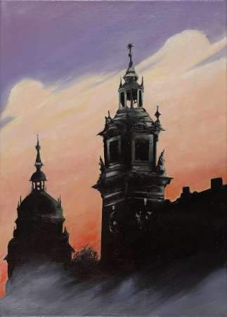Wawel o zmierzchu