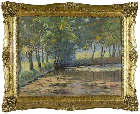 Obraz obustronny: Pejzaż / Polowanie