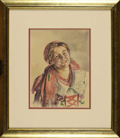 Dziewczyna w stroju ludowym