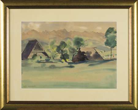 Pejzaż z widokiem na Tatry