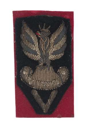 Orzeł haftowany bajorkiem