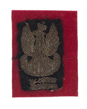 Orzeł haftowany bajorkiem