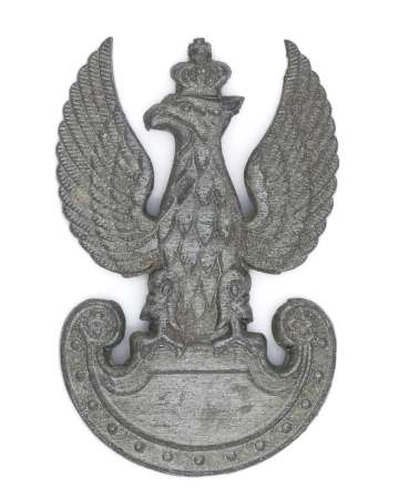 Orzeł wykonany na terenie okupowanych Niemiec w firmie Deumer w Ludenscheid