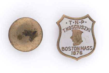 Odznaka T.N.P. T. KOSCIUSZKI / BOSTON MASS 1876
