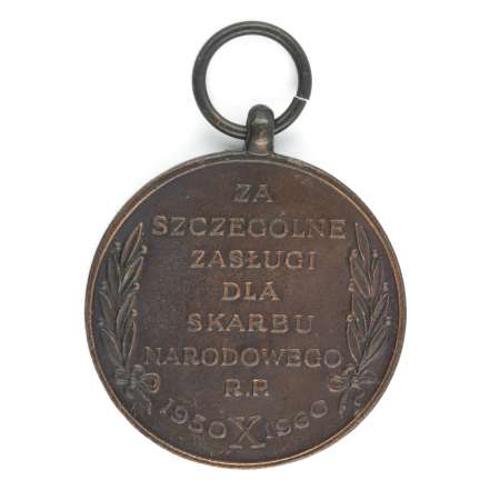 Brązowy Medal Za Zasługi Dla Skarbu Narodowego RP 1960