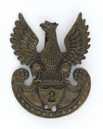 Orzeł z rytowaną cyfrą 2, Warszawa 1917