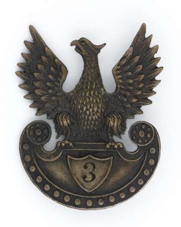 Orzeł z rytowaną cyfrą 3, Warszawa 1917