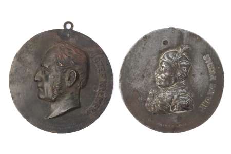 Zestaw 2 medalionów Fabryki Mintera