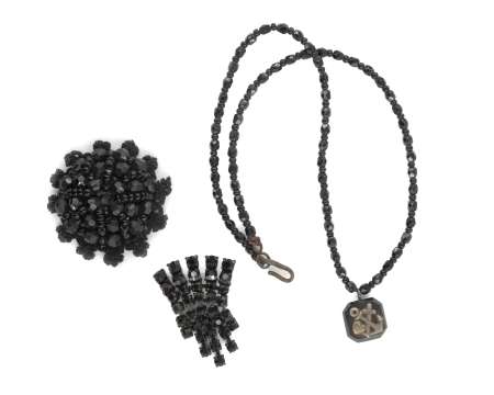 Zestaw biżuterii żałobnej / patriotycznej