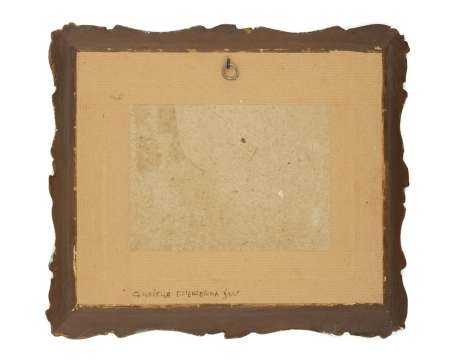 Obrazek patriotyczny - po Powstaniu Styczniowym - Orzeł na skale pod nim data 1863