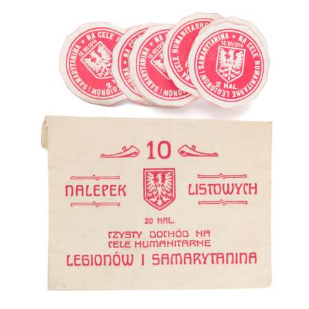 Zestaw 8 nalepek listowych 