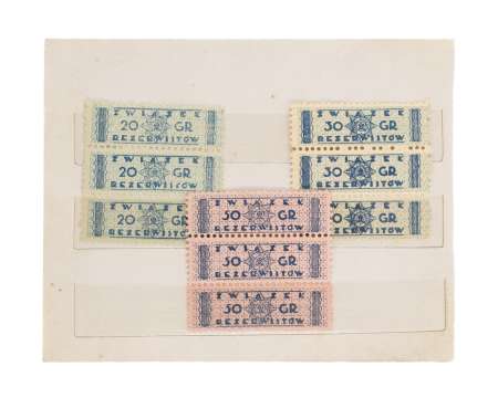 Zestaw 9 banderoli Związku Rezerwistów