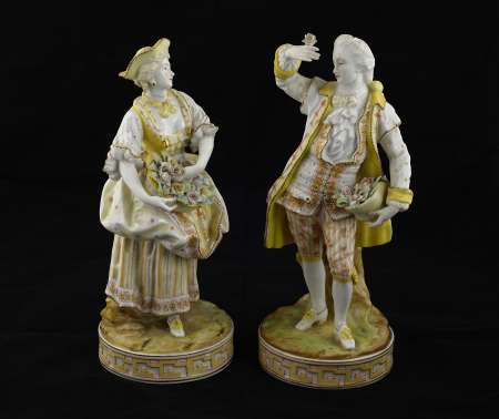 PARA FIGUR PORCELANOWYCH - PASTERZ I PASTERKA