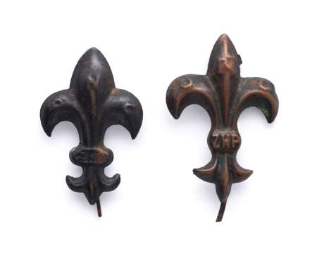 Zestaw 2 lilijek harcerskich 1945-49