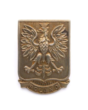 Orzeł/emblemat z napisem POLAND.