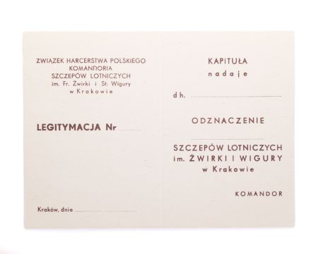 Odznaka Szczepów Lotniczych im. Żwirki i Wigury w Krakowie