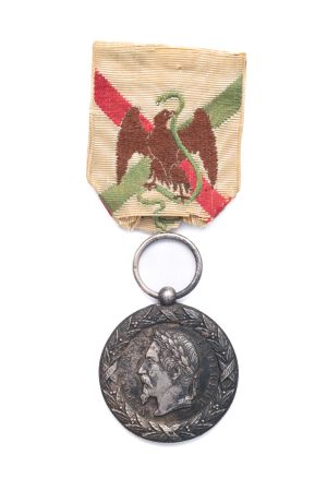 Francja. Napoleon III. Medal za Ekspedycję Meksykańską (fr. Médaille commémorative de l'expédition du Mexique) 1862-1863