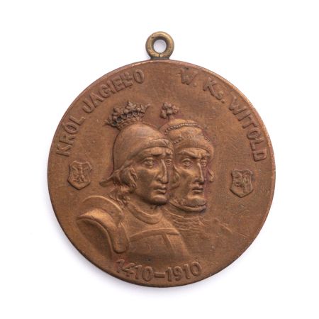 Medalik 500 Lecie Bitwy pod Grunwaldem. 1410-1910