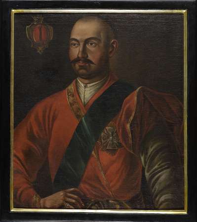 PORTRET JÓZEFA WALEWSKIEGO, KASZTELANA ŁĘCZYCKIEGO (ZM. 1763), POŁ. XVIII W.