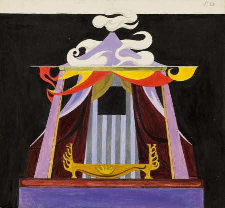 Projekt scenograficzny - namiot