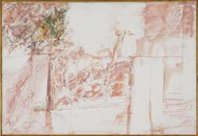 Pejzaż - szkic do obrazu